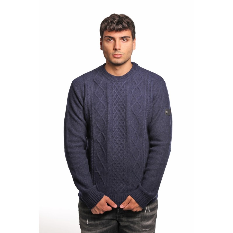 maglione peuterey UOMO BLU 215 - DONAN - PEU5574 vista frontale