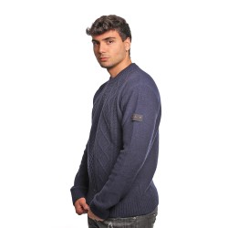maglione peuterey UOMO BLU 215 - DONAN - PEU5574 vista laterale