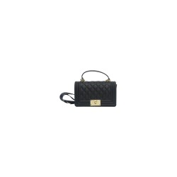 borsa marc ellis DONNA BLACK E LIGHT GOLD - FLAT SQUARE S vista frontale