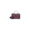 borsa marc ellis DONNA PORPORA E ARGENTO PURPLE/BRUSH CDF - FLAT SQUARE M vista frontale
