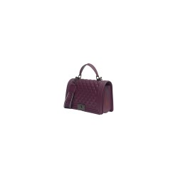 borsa marc ellis DONNA PORPORA E ARGENTO PURPLE/BRUSH CDF - FLAT SQUARE M vista laterale