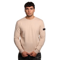maglioncino peuterey UOMO BEIGE CHIARO 388 - EXMOOR 07 - PEU5611 vista frontale