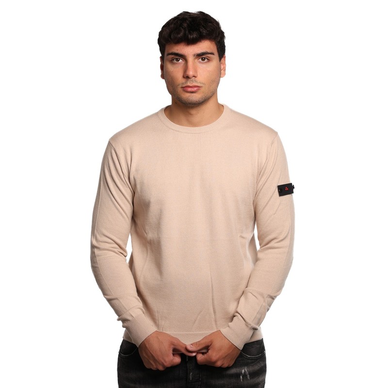 maglioncino peuterey UOMO BEIGE CHIARO 388 - EXMOOR 07 - PEU5611 vista frontale