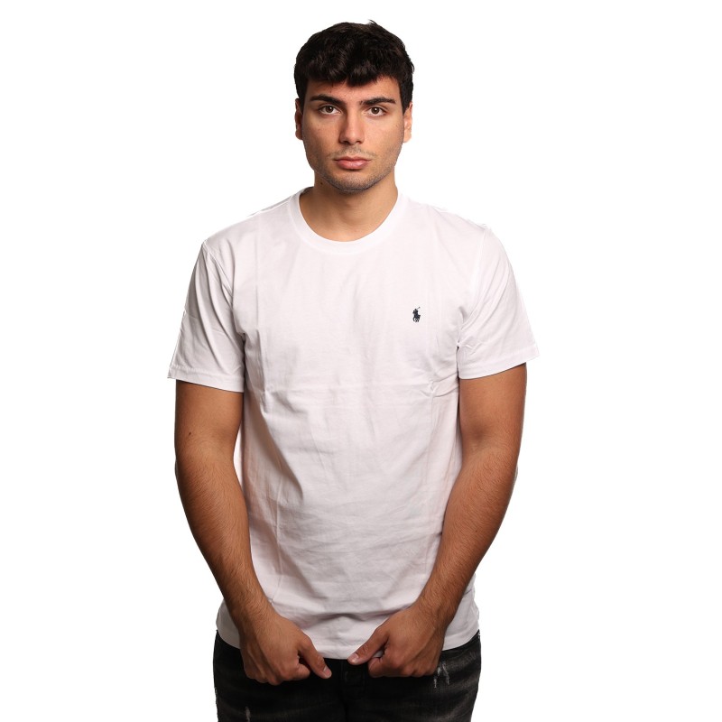 t-shirt polo ralph lauren UOMO WHITE - 714844756004 vista frontale