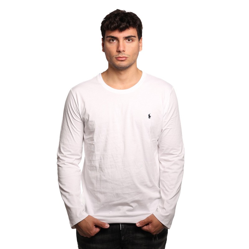 t-shirt polo ralph lauren UOMO WHITE - 714844759004 vista frontale