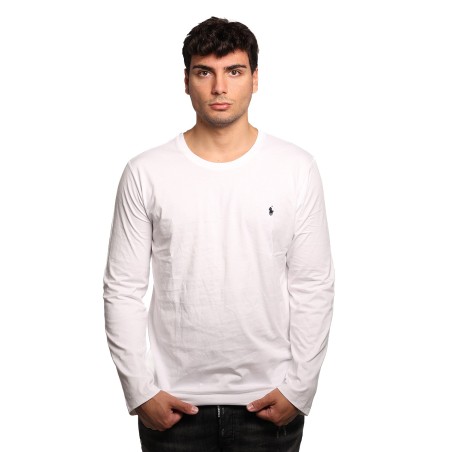 t-shirt polo ralph lauren UOMO WHITE - 714844759004 vista frontale