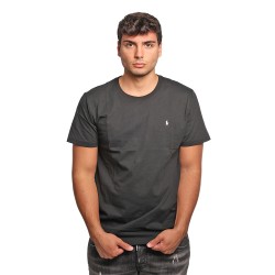 t-shirt polo ralph lauren UOMO BLACK - 714844756001 vista frontale
