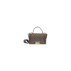 borsa marc ellis DONNA MARRONE E ORO COCOA/LIGHT GOLD - FLAT SQUARE S vista frontale