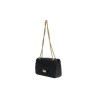 borsa marc ellis DONNA BLACK E LIGHT GOLD - FLAT FALCON M vista laterale