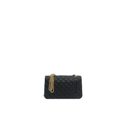 borsa marc ellis DONNA BLACK E LIGHT GOLD - FLAT FALCON M vista posteriore
