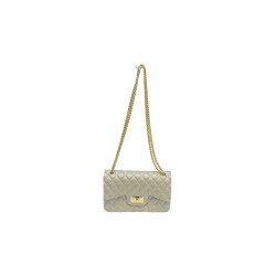 borsa marc ellis DONNA TORTORA E ORO TAUPE/LIGHT GOLD - FLAT FALCON S vista frontale