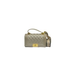 borsa marc ellis DONNA TORTORA E ORO TAUPE/LIGHT GOLD - FLAT SQUARE M vista frontale