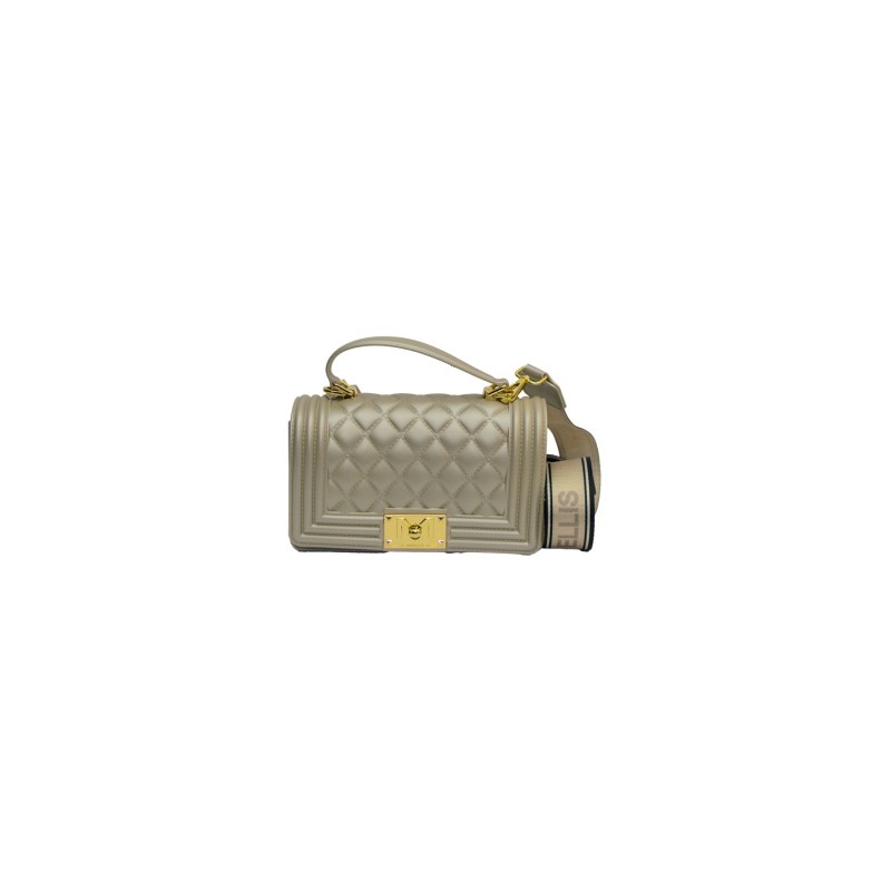 borsa marc ellis DONNA TORTORA E ORO TAUPE/LIGHT GOLD - FLAT SQUARE M vista frontale