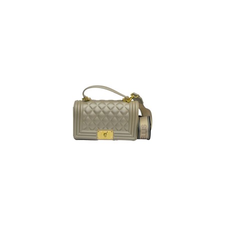 borsa marc ellis DONNA TORTORA E ORO TAUPE/LIGHT GOLD - FLAT SQUARE M vista frontale