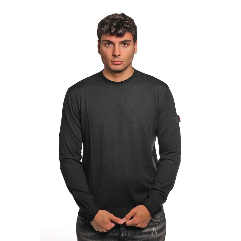 maglioncino peuterey UOMO NERO - THERA - PEU5636 vista frontale