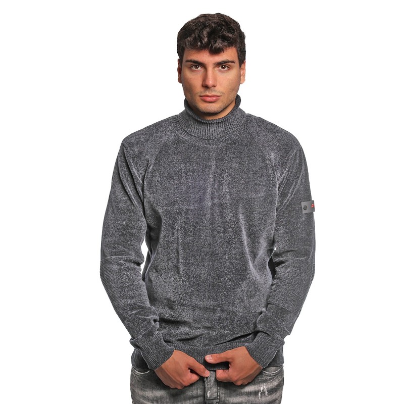maglione peuterey UOMO BLU 215 - PRAMPOLINI - PEU5259 vista frontale