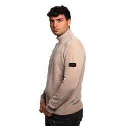 maglione peuterey UOMO BEIGE 736 - PRAMPOLINI - PEU5259 vista laterale