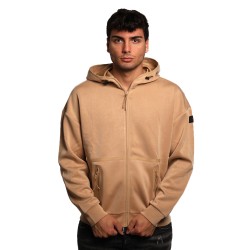 felpa peuterey UOMO BEIGE 955 - AREN FL - PEU5643 vista frontale