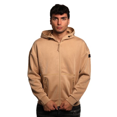 felpa peuterey UOMO BEIGE 955 - AREN FL - PEU5643 vista frontale
