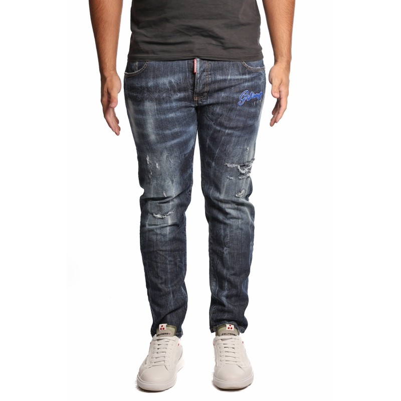 jeans g2firenze UOMO BLU SCURO - BLUE COBALTO vista frontale
