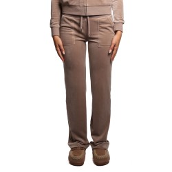 pantalone tuta juicy couture DONNA BEIGE FUNGI - VEJB70002WPFJ07 vista frontale