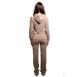 pantalone tuta juicy couture DONNA BEIGE FUNGI - VEJB70002WPFJ07 vista completo posteriore