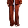pantalone a palazzo kostumn°1 DONNA BRUCIATO E CELESTE - KI2519 vista frontale completo