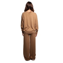 pantalone a palazzo jijil DONNA 0925 CAMEL - JPI25PK015 vista completo posteriore