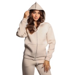 felpa john richmond DONNA BEIGE CHIARO WHITE CAP - UWA25147FE vista frontale