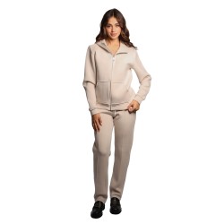 felpa john richmond DONNA BEIGE CHIARO WHITE CAP - UWA25147FE vista completo frontale