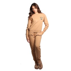 pantalone tuta moschino DONNA CAMMELLO 0148 - V6A6805 - 4413 vista completo frontale