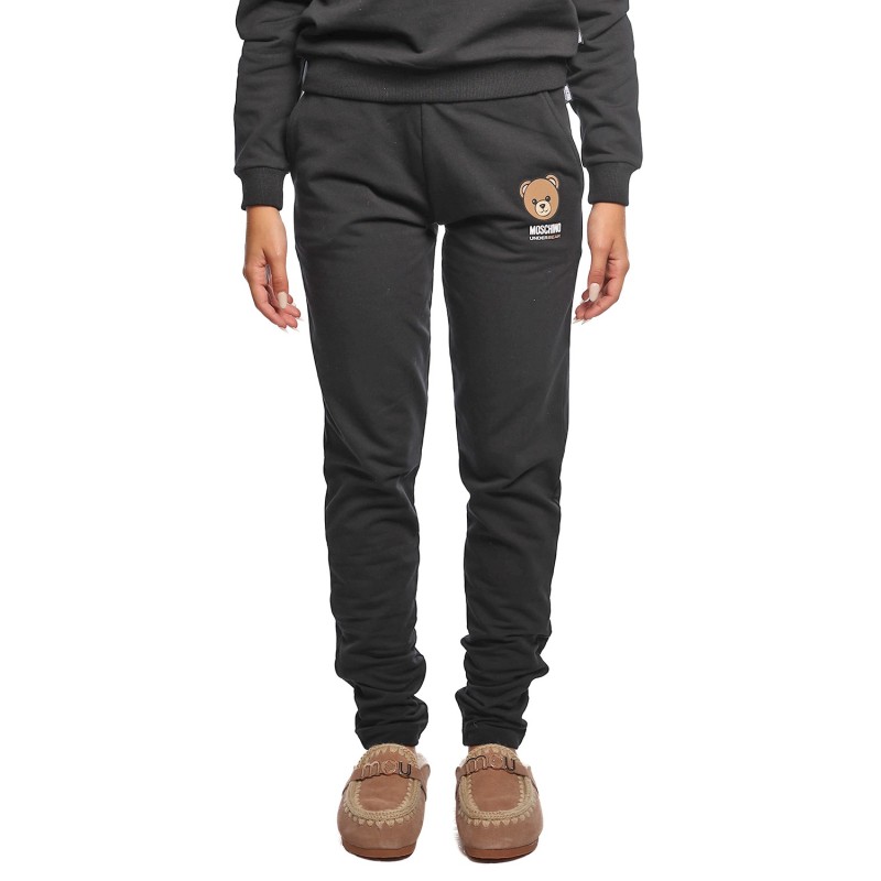 pantalone tuta moschino DONNA NERO 0555 - V6A6805 - 4413 vista frontale
