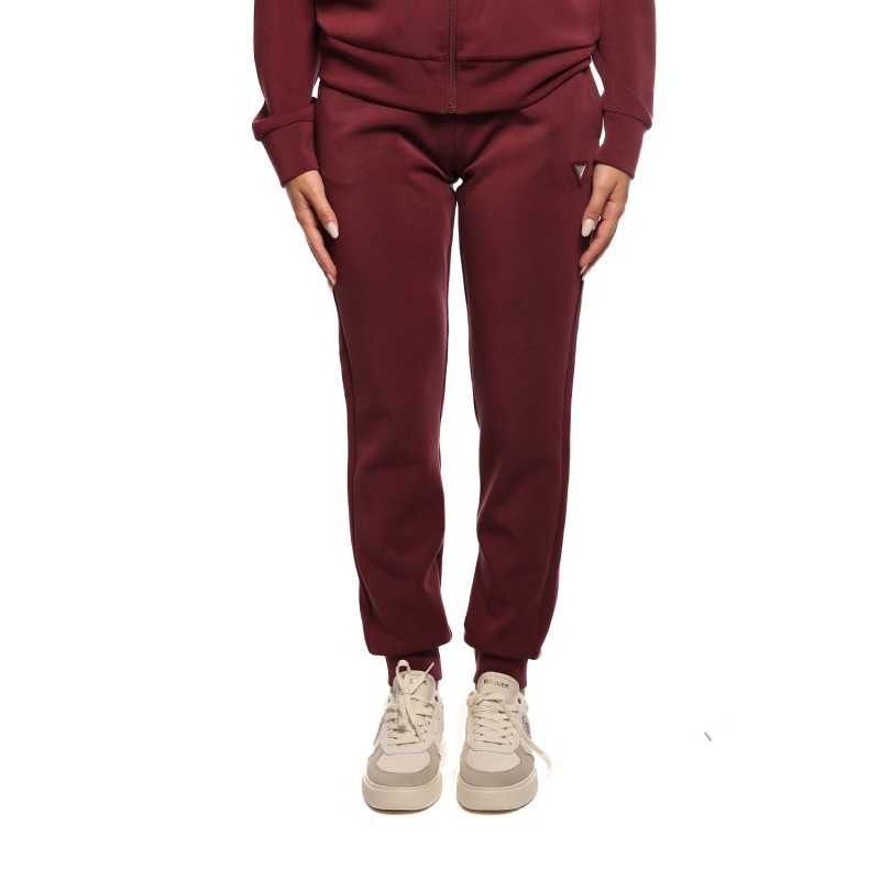pantalone tuta guess DONNA BORDEAUX G4P2 - V4YB08KCAY2 vista frontale