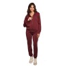 pantalone tuta guess DONNA BORDEAUX G4P2 - V4YB08KCAY2 vista frontale intera