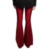 pantalone a zampa kostumn°1 DONNA BORDEAUX - KI2508 vista posteriore
