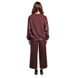 felpa jijil DONNA BORGOGNA 1501 WINE - JPI25FP390 vista completo posteriore