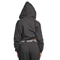 felpa moschino DONNA NERA 0555 - V6A1702 - 4424 vista posteriore