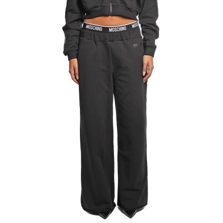 pantalone tuta moschino DONNA NERO 0555 - V6A6802 - 4424 vista frontale