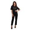 pantalone tuta jijil DONNA 0002 NERO - JPI25PA057 vista completo frontale