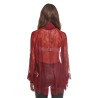 blusa kostumn°1 DONNA BORDEAUX - KI25139 vista posteriore