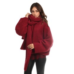 pelliccia kostumn°1 DONNA BORDEAUX - KI25131 vista frontale