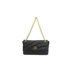 borsa marc ellis DONNA BLACK E GOLD - YOLE BAG vista frontale