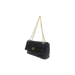 borsa marc ellis DONNA BLACK E GOLD - YOLE BAG vista laterale