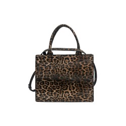 borsa marc ellis DONNA BLACK LEO E LIGHT GOLD - AROUND TOTE vista posteriore