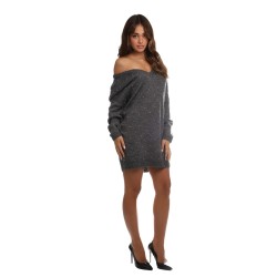 abito jijil DONNA 0300 GREY - JPI25AK007 vista frontale