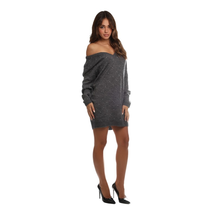 abito jijil DONNA 0300 GREY - JPI25AK007 vista frontale