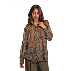 camicia jijil DONNA VERDE 1502 MUSCHIO - JPI25CA102 vista frontale