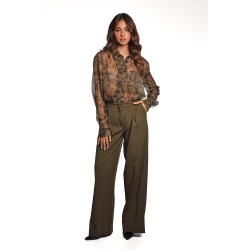 camicia jijil DONNA VERDE 1502 MUSCHIO - JPI25CA102 vista completo frontale