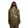 cappotto jijil DONNA 0007 VERDE MILITARE - JPI25CP100 vista posteriore