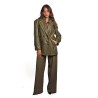 cappotto jijil DONNA 0007 VERDE MILITARE - JPI25CP100 vista completo frontale